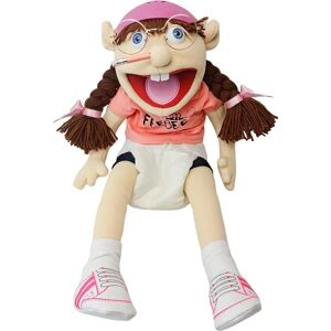 BEAKH 24-tommer høj Jeffy's Sister Feebee Puppet Plys-legetøj med arbejdsmund - Sjovt dukkelegetøj til ideel gave til børn