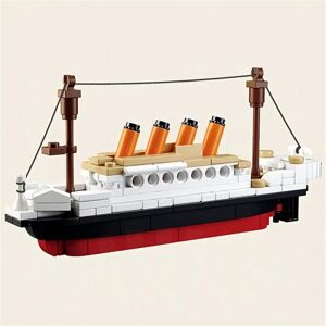Gør-det-selv Mini Titanic Model Byggeklodser Kit Legetøj Micro Titanic Mursten Legetøj Gaver Til Voksne Børn Hjem Dekoration