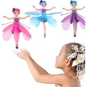 Flying Fairy Flying Princess Doll Magic Infrarød Induktion Kontrollegetøj,magisk Flying Pixie Toy Girl Legetøj Gaver Purple