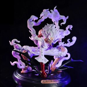 One Piece Luffy Gear 5 Anime Figurer Nika Sun God Pvc Action Figur Model Dukke White 1pc