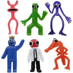 6 stk Rainbow Friends Action Figurer Legetøj Børn Juledukkegave