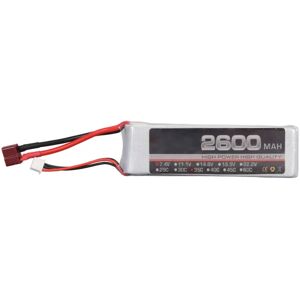 LiPo-batteri 35C 2600mAh 2S 7.4V Stabil Kraftfuld ydeevne RC-batteripakke til RC Helikopter Fly T-stik