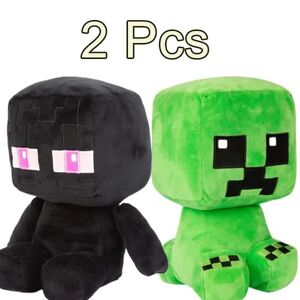 Minecraft Toys Spil Plys Dukke CREEPER+Enderman 25cm