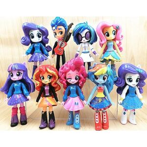 9 stk My Little Pony Equestria Girls Mall Collection Mini Dolls