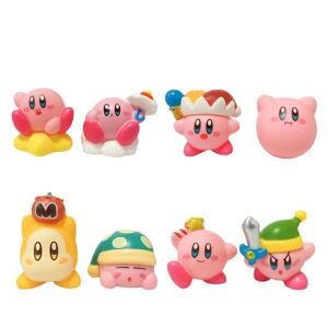 8. Nintendo Kirby Action Figur Gavesamling Docka for barn 8PCS