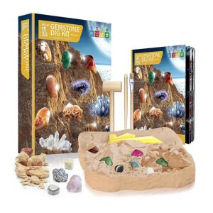 Mega Gemstone Dig Kit Grav 15 ægte ædelstene, videnskab og pædagogisk legetøj gør fantastiske børneaktiviteter CDQ
