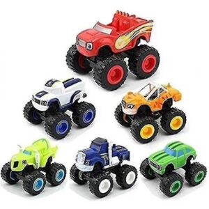 Blaze And The Monster Machines Legetøj, Blaze Vehicle Toys Present (6 stk) - Perfect-WELLNGS