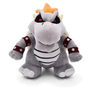 10" Super Mario Bros. Dry Bowser Bones Koopa Plys Doll Animal Stuffed