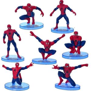 BAGA 7 stk Spiderman Figur Legetøj Anime Dukke Model