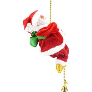 Musikalsk julemand reb klatring elektrisk legetøj med musik julepynt Børnefest gave