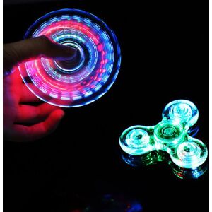 Lysende LED-lys Fidget Spinner Hand Top Spinners Glow in Dark Light EDC Figet Spiner Finger Stress Relief Legetøj Red