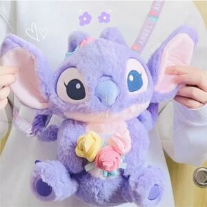 Lilo Stitch Angel Flower Plys Legetøj 25 cm fyldt dukke Xmas G