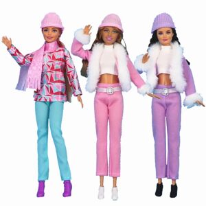 Barbie modekostume, 3 stykker, 3 dukketilbehør, til ch