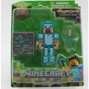 Minecraft Legetøj 3-tommer dukker 9 typer sæt Creeper Lille sort mursten Steve Besøg butikken for at bede om billeder respekteras Brick Steve holding sword