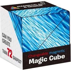 FLOWER LOST 3D Magic Cube, Infinity Flips Magnetic Cubes 72 Shape Fidget Legetøj til børn Voksne Anti Stress Shape Shifting Box Puslespil Legetøj (farve D)