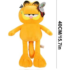 Søde Garfield The Cat Plysdukker Gaver Legetøj Plyspuder Drenge Piger Gul kat Dyre tegneseriefigurer 15,7 tommer (FMY)