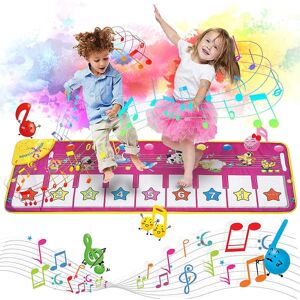 Toy Piano Mat Dansmatta Piano Keyboard Piano Mats, Musikmattor Touch Musikmatta For Baby Toddler Pojkar Och Flickor Present 100*36 Cm