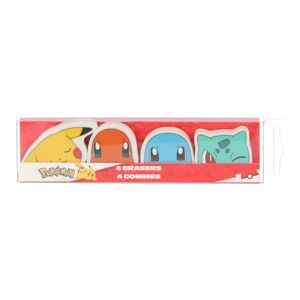 Pokémon 4-Pack Pokemon Eraser Viskelædere Multicolor