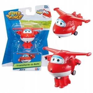 Super Wings JETT Transform-a-Bots Figur 5cm Multicolor