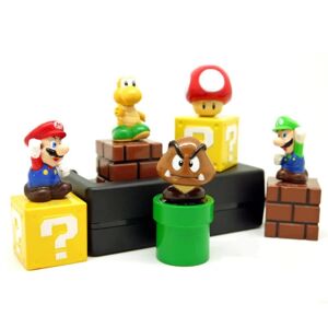 FMYSJ Super Mario Mini Figurer Model Dukke Samlerobjekt Børnelegetøj Fødselsdagskage Toppers Gaver Boligdekoration (FMY)