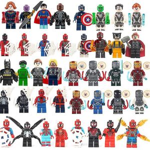 40 stk Avengers Minifigurer Byggeklodser Legetøj Action Figurer Sæt til børns fans Gaver S3671