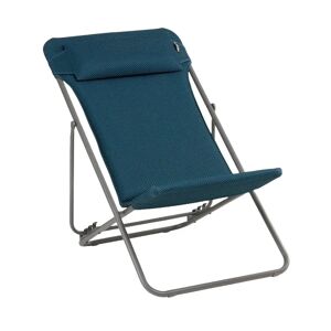 Lafuma Deckchair Maxi Transat Plus SH: 34 cm BeComfort - Bleu Encre