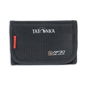 Tatonka Geldbeutel Folder RFID B Geldbörse mit RFID Blocker TÜV zertifiziert schwarz 9 x 12 x 2 cm