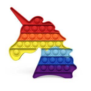 Satana Fidget Toys - Pop It Bubbles - Enhjørning Regnbue (Flere Farver) (Farve: Regnbue)