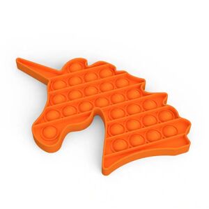 Satana Fidget Toys - Pop It Bubbles - Enhjørning Regnbue (Flere Farver) (Farve: Orange)