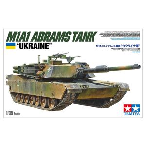 Tamiya Ukraine M1a1 Abrams Tank 1:35 - Modelkampvogn Militær Køretøjer Modelbyggesæt