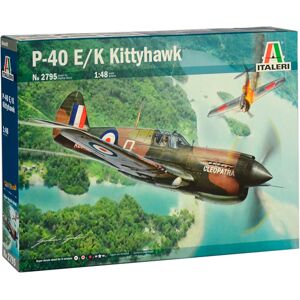 Italeri P-40e/k Kittyhawk 1:48 Byggesæt - Fly Modelbyggesæt