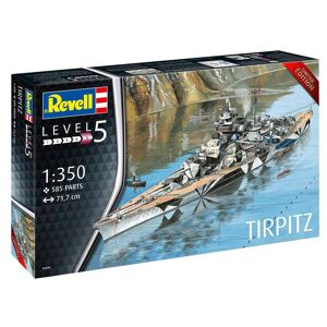 Revell German Battleship Wwii Tirpitz Modelskib - 1:350 Byggesæt - Skibe Modelbyggesæt