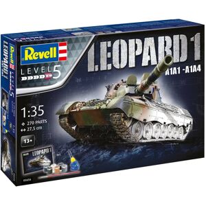 Revell Leopard 1 A1a1-a1a5 Modelkampvogn - 1:35 Med Lim Og Maling Militær Køretøjer Modelbyggesæt