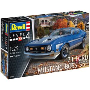 Revell 71 Mustang Boss 351 Modelbil Byggesæt - Biler / Motorcykler Modelbyggesæt