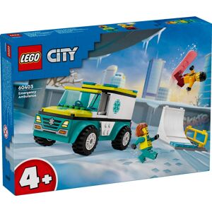 City 60403 - Ambulance Og Snowboarder Lego City