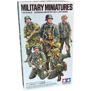 Tamiya Tysk Infanteri Sæt Med 5 Minifigurer - 1:35 Soldater Modelbyggesæt