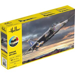 Heller Jaguar Gr1/gr3 2i1 Starter Kit - 1:48 Byggesæt - Fly Modelbyggesæt