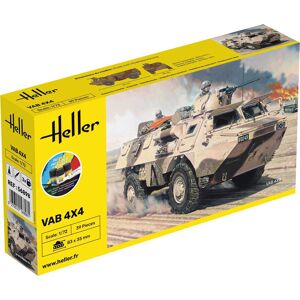 Heller Vab 4x4 Armerede Persontransport - Start Kit Militær Køretøjer Modelbyggesæt