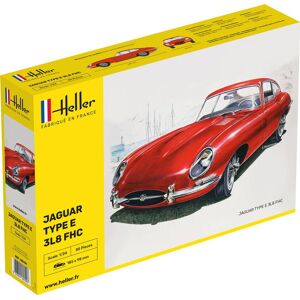 Heller Jaguar Type E 3l8 Fhc Modelbil - 1:24 Byggesæt - Biler / Motorcykler Modelbyggesæt