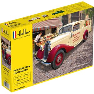 Heller Mercedes 170v Lieferwagen 1950 - 1:24 Byggesæt - Biler / Motorcykler Modelbyggesæt