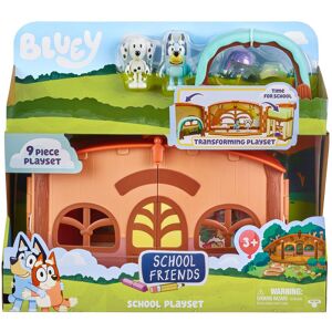 Bluey Skole Playset Med Figurer Legetøj 3 - 6 År