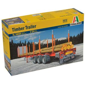Italeri Timber Trailer - 1:24 Lastbiler Og Trailere Modelbyggesæt