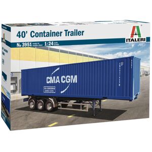 Italeri 40'Container Trailer - 1:24 Lastbiler Og Trailere Modelbyggesæt