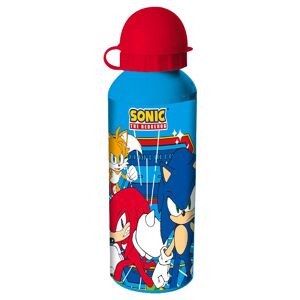 Sonic Drikkeflaske Med Rødt Låg Madkasse Og Drikkedunk
