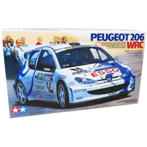 Tamiya Peugeot 206 Wrc - Modelbil Byggesæt - Biler / Motorcykler Modelbyggesæt