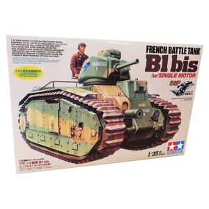 Tamiya French Battle Tank B1 Bis - Modelkampvogn Militær Køretøjer Modelbyggesæt