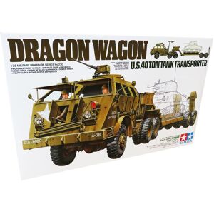 Tamiya Us 40-tons Tanktransporter Dragon Wagon - Modelbil Militær Køretøjer Modelbyggesæt