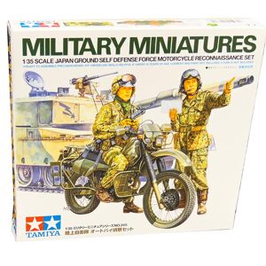 Tamiya Jgsdf Motorcycle Recon Sæt - Modelfigur Soldater Modelbyggesæt