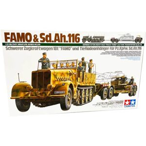 Tamiya Famo m. Tanktransporter - Modelbil Militær Køretøjer Modelbyggesæt