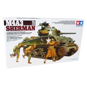 Tamiya M4a3 Sherman 75 Mm - Modelkampvogn Militær Køretøjer Modelbyggesæt